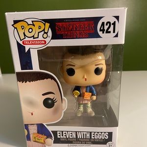 Eleven with egg is, Stranger Things.